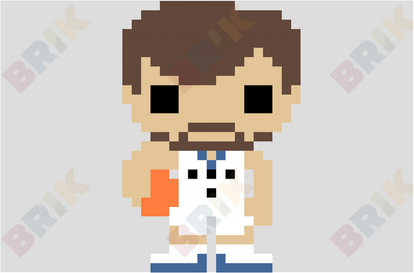 Ricky Rubio Pixel Art