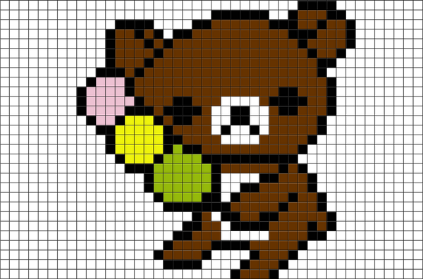 Rilakkuma Pixel Art