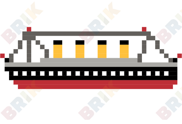 RMS Titanic Pixel Art