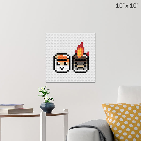 Roasted Marshmallows Brick Poster