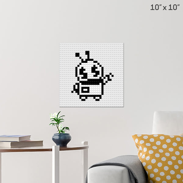 Robot Brick Poster