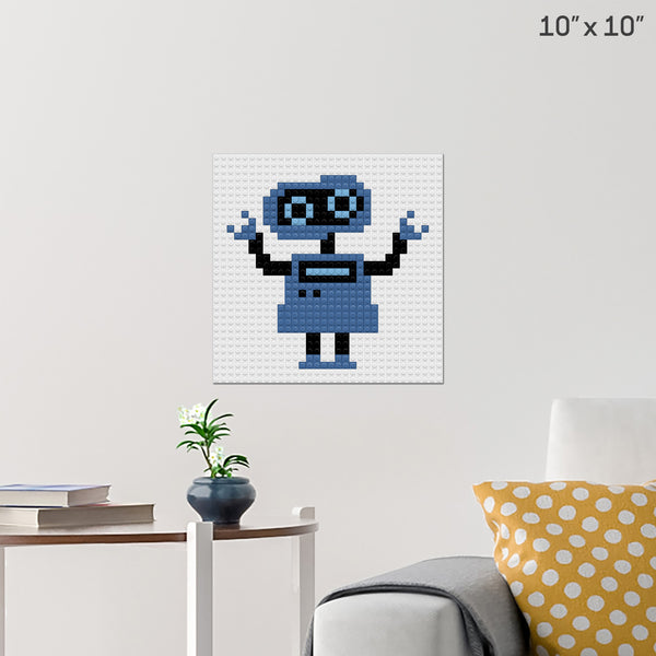 Robot Brick Poster