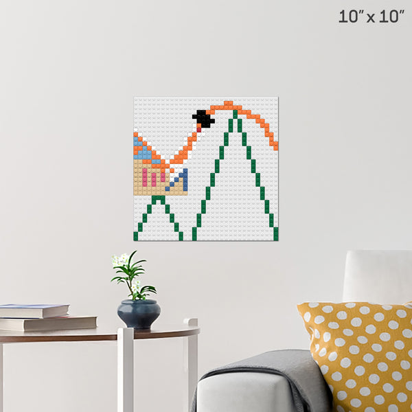 rocin roller Brick Poster
