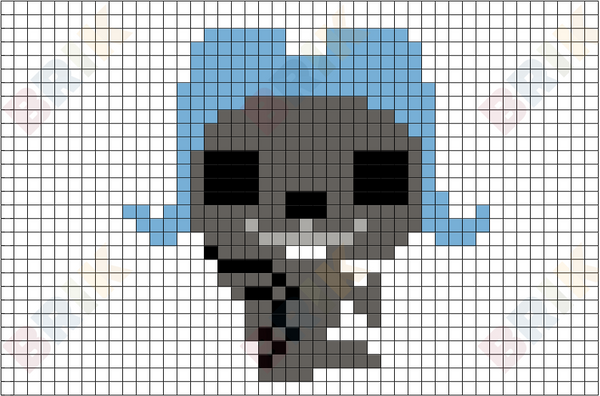 Rocket J. Squirrel Pixel Art