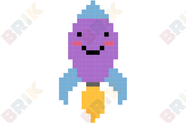 Rocket Pixel Art