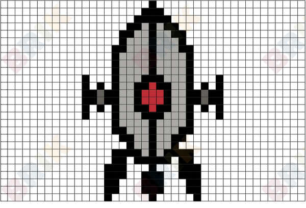 Rocket Pixel Art
