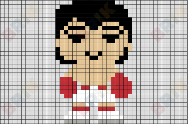 Rocky Balboa Pixel Art