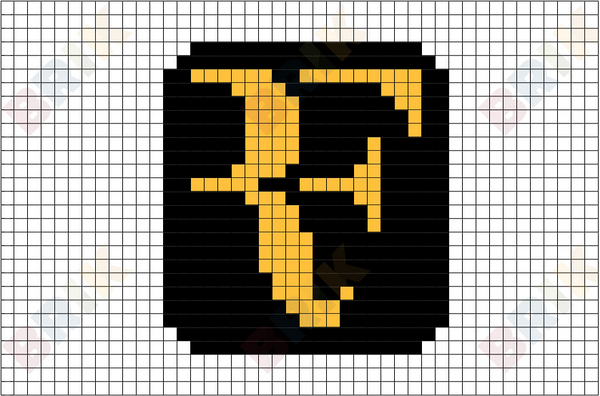 Roger Federer Pixel Art