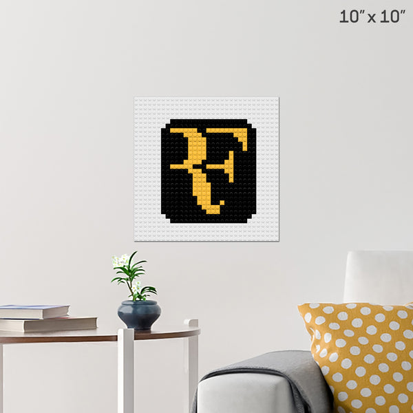 Roger Federer Brick Poster