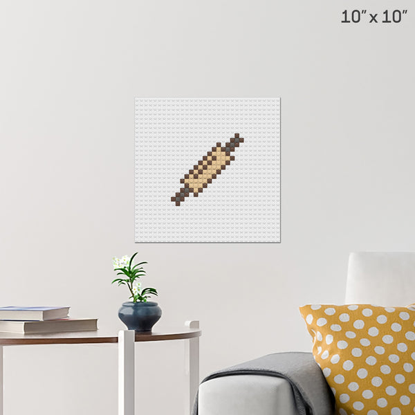 Rolling Pin Brick Poster