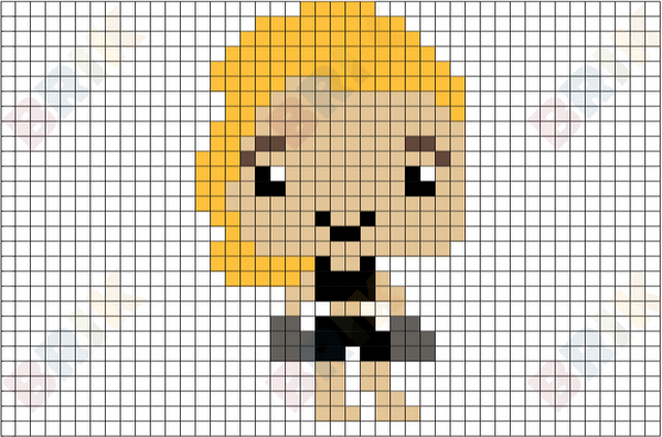 Ronda Rousey Pixel Art