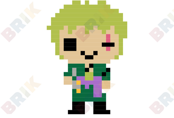 Roronoa Zoro Pixel Art