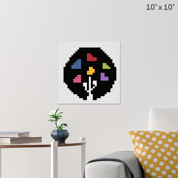 Rosa digitale, Brick Poster