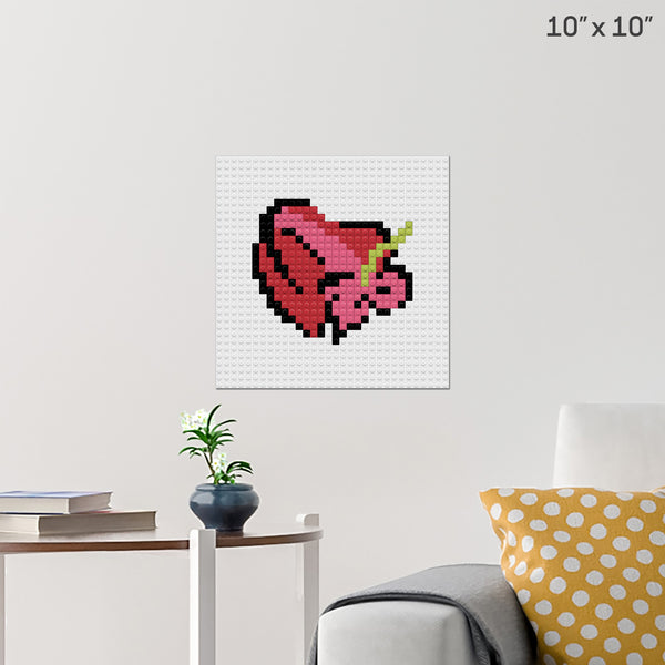 Rose and Chocolate Brick Poster