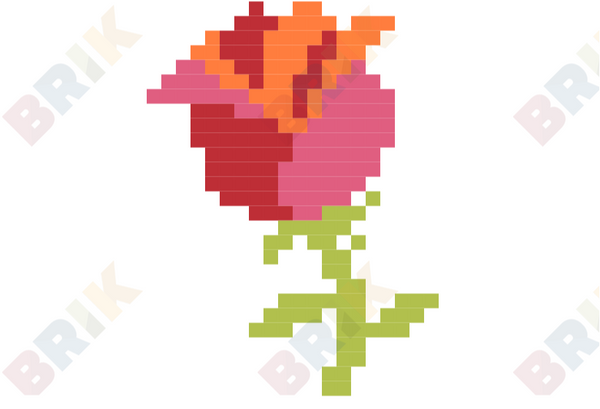 Rose Pixel Art