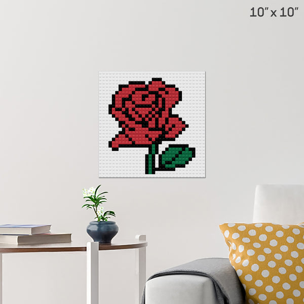 Rose Brick Poster