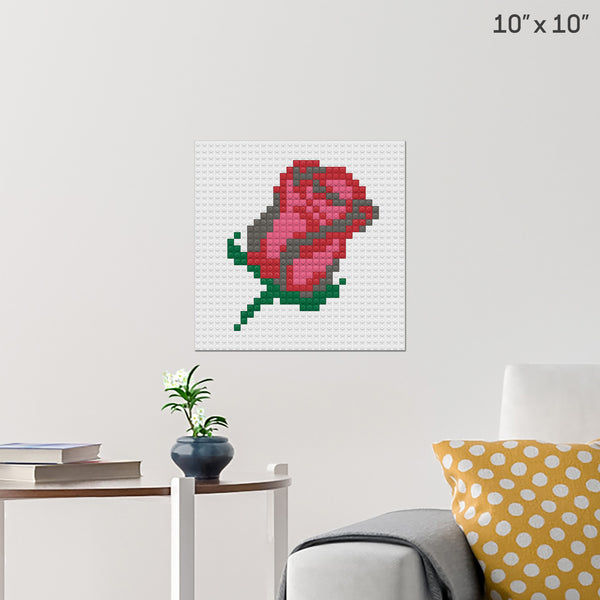 Rose Brick Poster