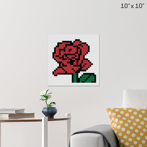 Rose Brick Poster