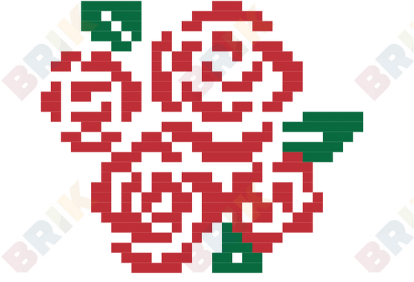 Roses Pixel Art