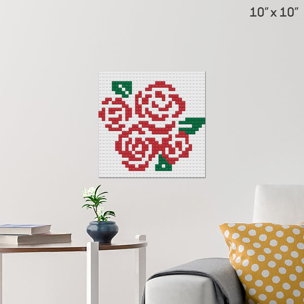 Roses Brick Poster