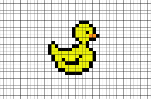Rubber Ducky Pixel Art