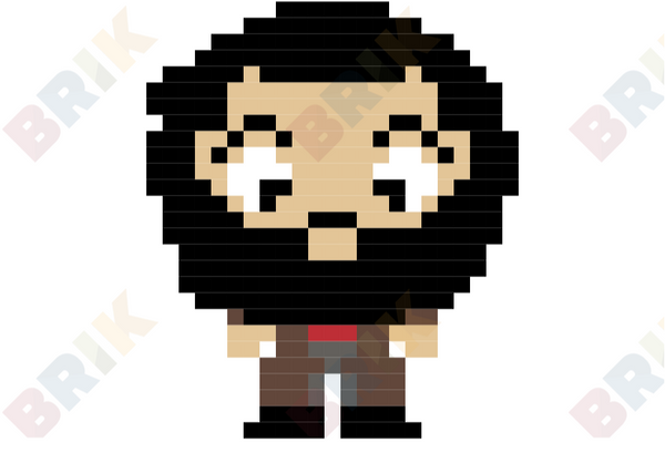 Rubeus Hagrid Pixel Art