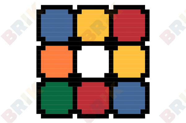 Rubik's Cube Pixel Art