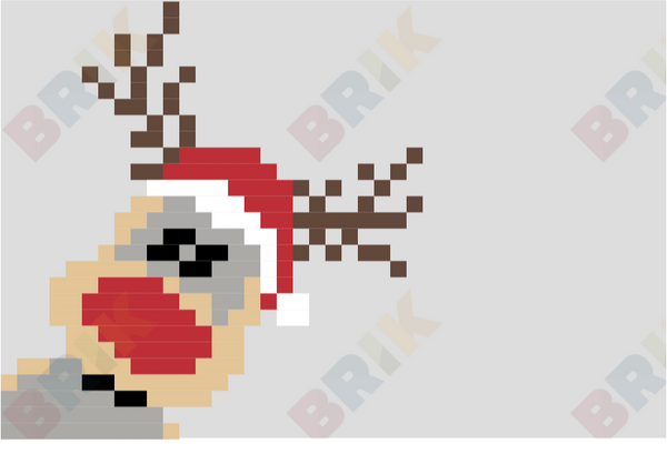 Rudolph Pixel Art