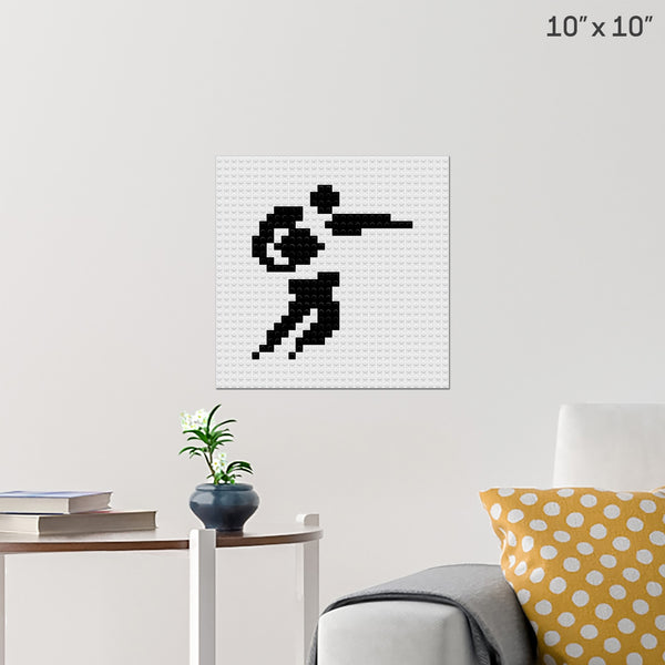 Rugby Brick Poster