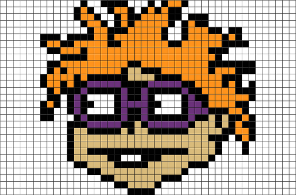 Rugrats Chuckie Finster Pixel Art