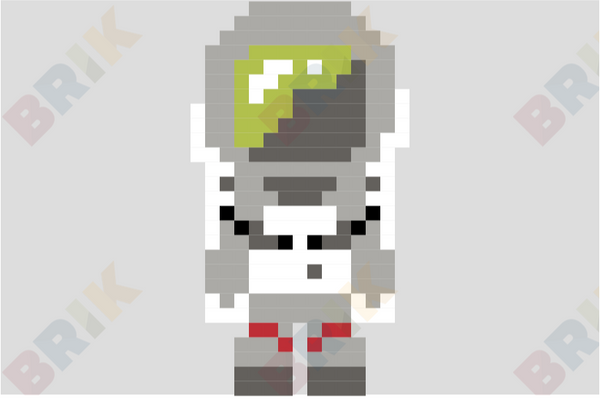 Russian Cosmonaut Day Pixel Art