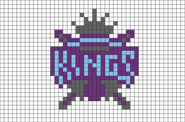 Sacramento Kings Pixel Art