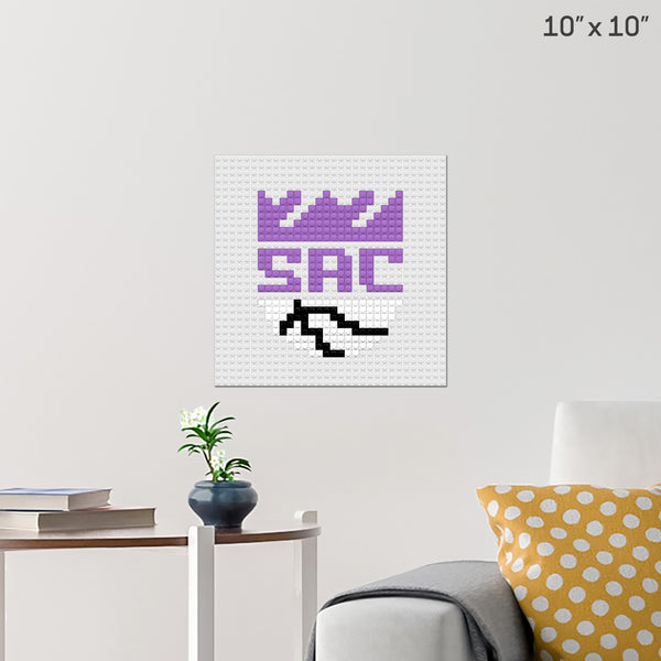 Sacramento Kings Sac Brick Poster