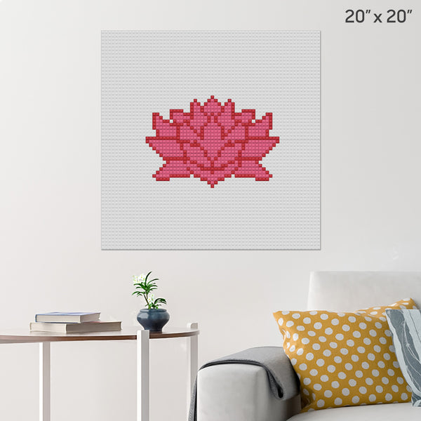 Sacred Lotus Brick Poster