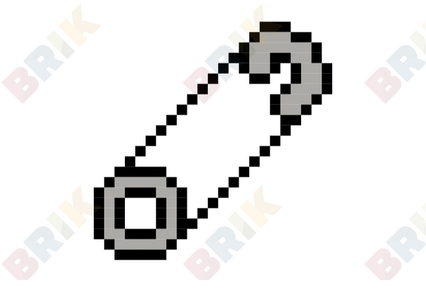 Safety Pin Pixel Art