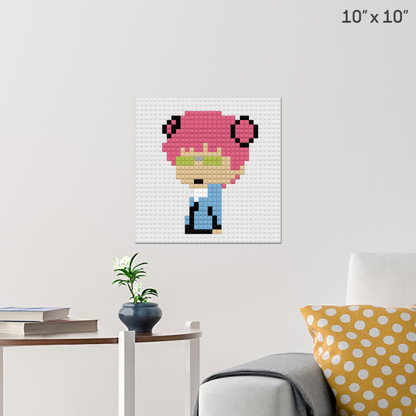 saiki k chibi Brick Poster