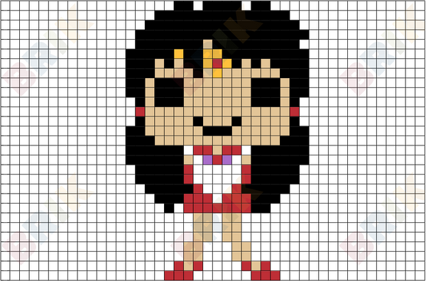 Sailor Mars Pixel Art