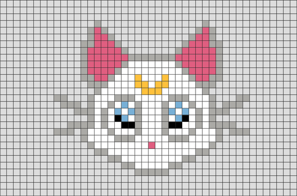 Sailor Moon Artemis Pixel Art