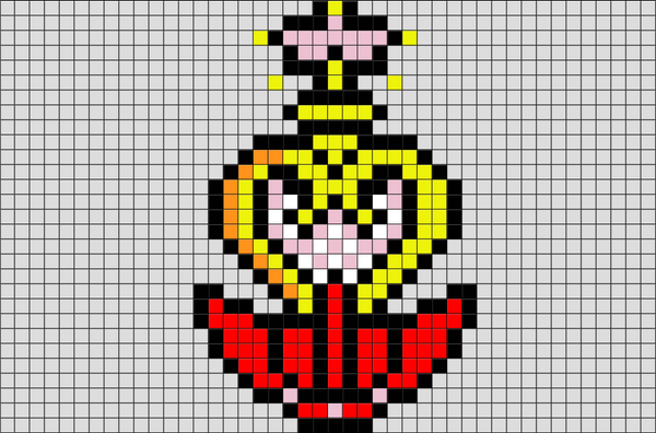 Sailor Moon Wand Pixel Art