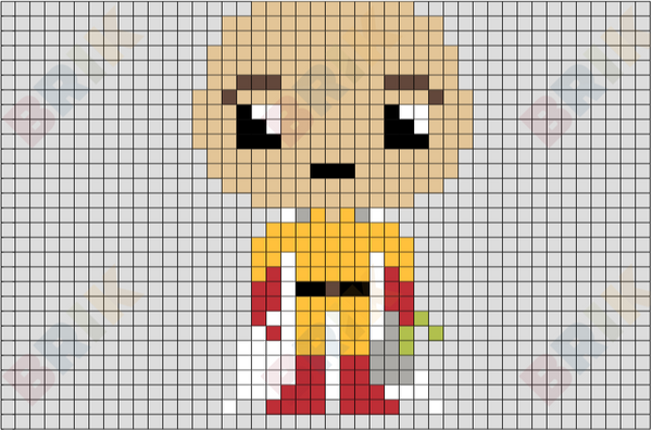 Saitama Pixel Art