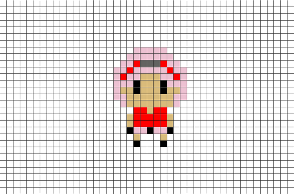 Sakura Haruno Pixel Art