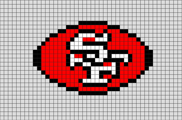 San Francisco 49ers Pixel Art
