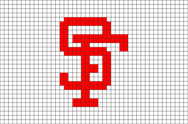 San Francisco Giants Pixel Art