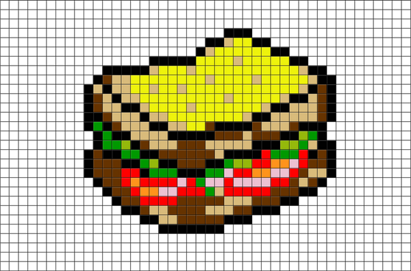 Sandwich Pixel Art
