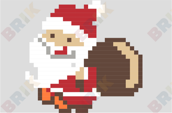 Santa Claus Pixel Art