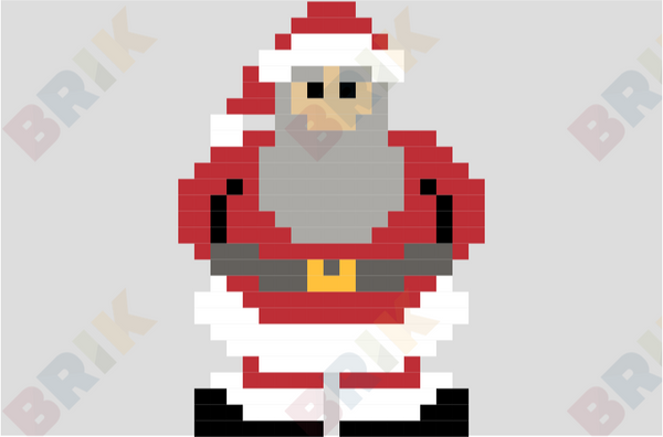 Santa Claus Pixel Art