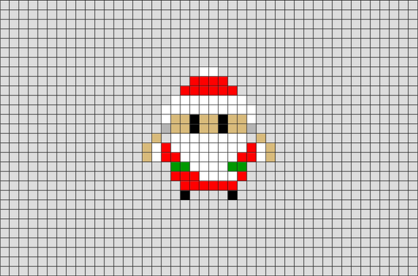 Santa Claus Pixel Art