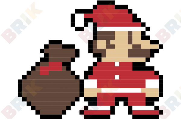 Santa Mario Pixel Art