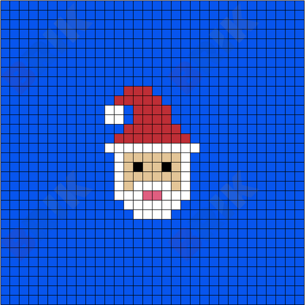 Santa Pixel Art