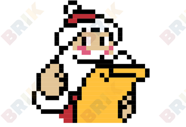Santa's List Pixel Art
